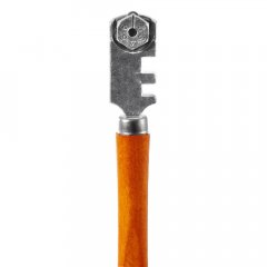 Стеклорез 130 мм 6 резаков деревянная ручка INGCO