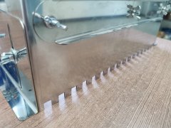 Гребёнка раздвижная универсальная для укладки плитки нержавеющая сталь (зуб 10x10 мм)