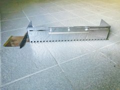 Гребёнка раздвижная универсальная для укладки плитки нержавеющая сталь (зуб 14x14 мм)