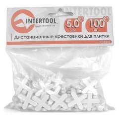 Крестики для плитки Intertool 5 мм (100 шт.) 6 уп. (HT-0355)